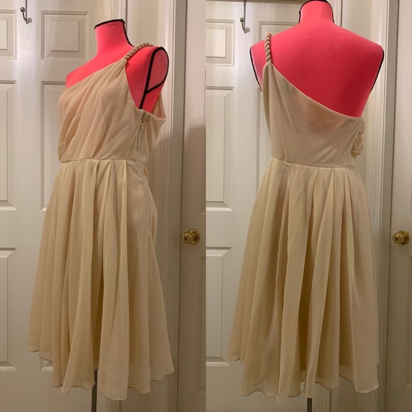 H&M pink one shoulder strap dress - Picture 3 of 8